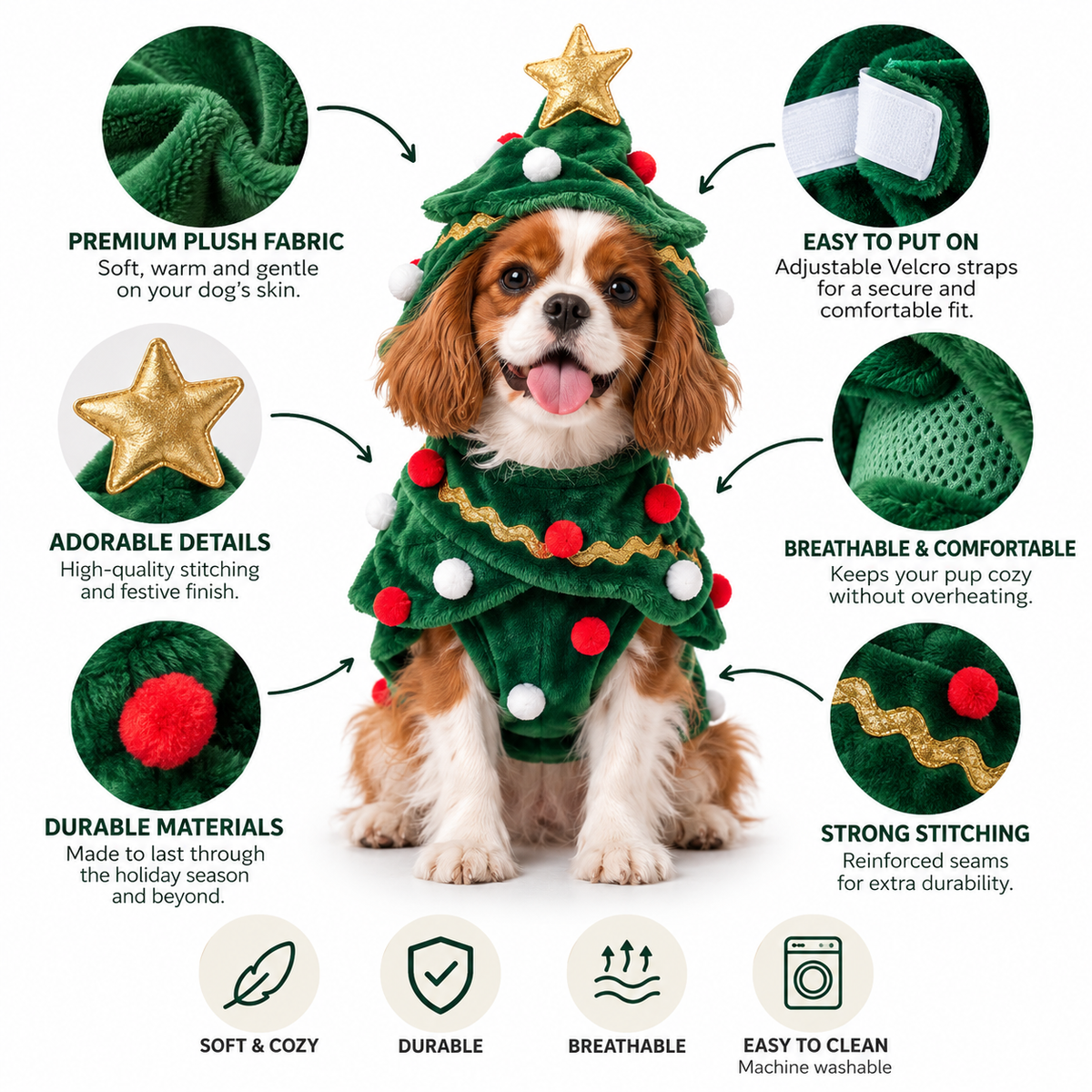 Christmas Costumes for Dogs CHOOSE YOUR STYLE